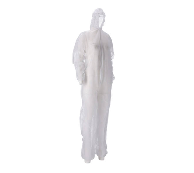 Overall CMT M non-woven ritssluiting PP wit 50 stuks