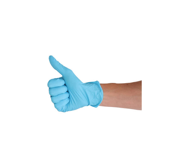 Handschoen CMT M nitril blauw 100 stuks