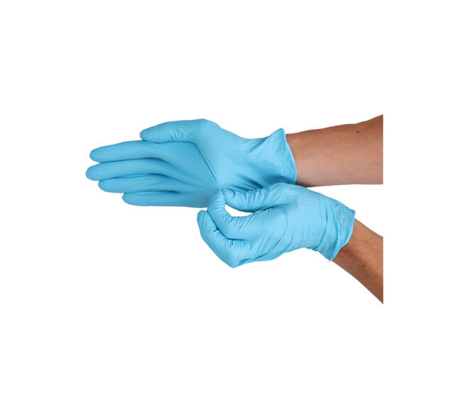 Handschoen CMT M nitril blauw 100 stuks