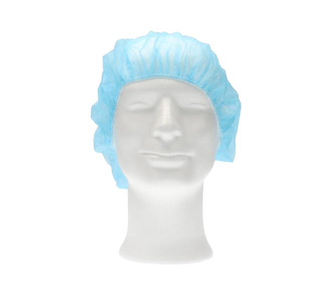 Haarnet CMT bouffant non-woven M 50cm PP blauw 100 stuks