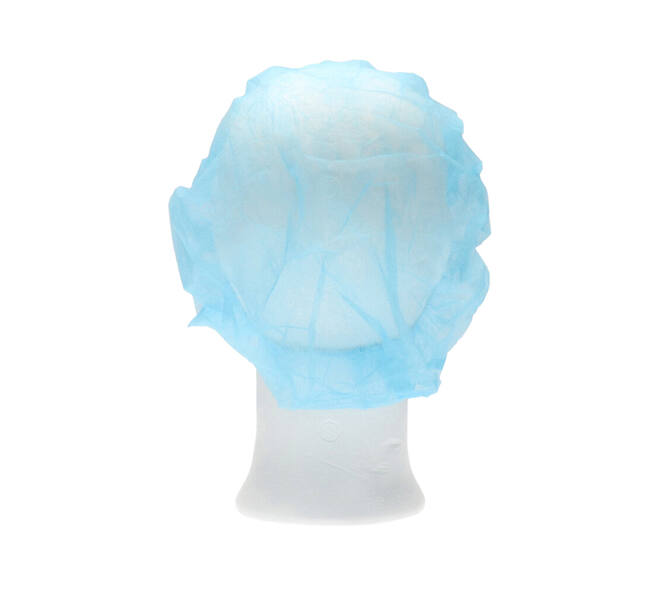 Haarnet CMT bouffant non-woven M 50cm PP blauw 100 stuks