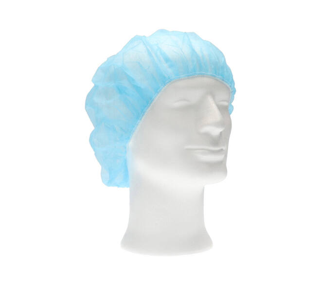 Haarnet CMT bouffant non-woven M 50cm PP blauw 100 stuks