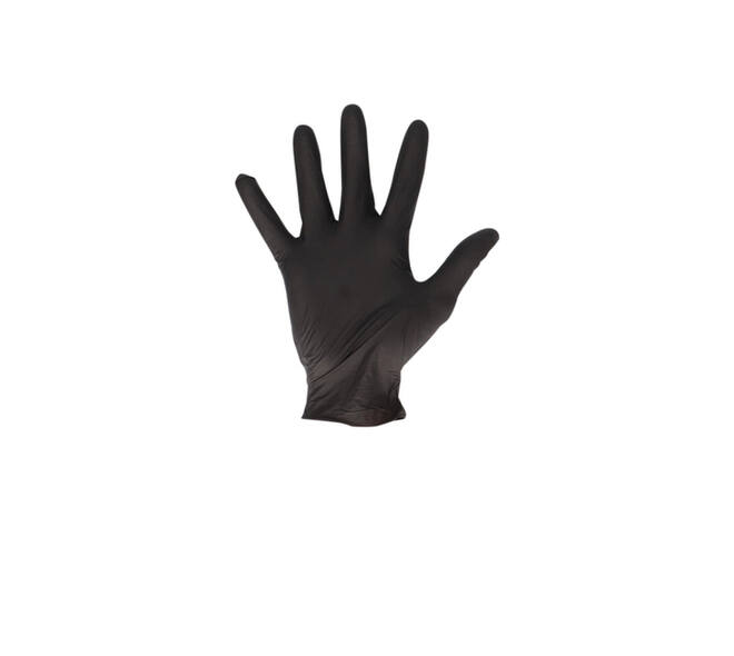 Handschoen CMT M soft nitril zwart 100 stuks