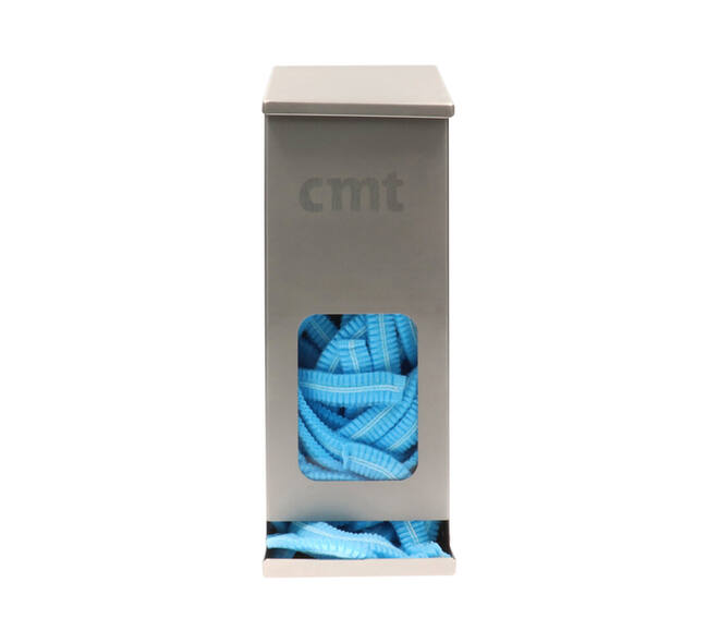 Haarnet CMT clip non-woven L 53cm met detectie strip PP blauw 100 stuks