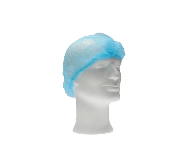 Haarnet CMT clip non-woven L 53cm PP blauw 100 stuks