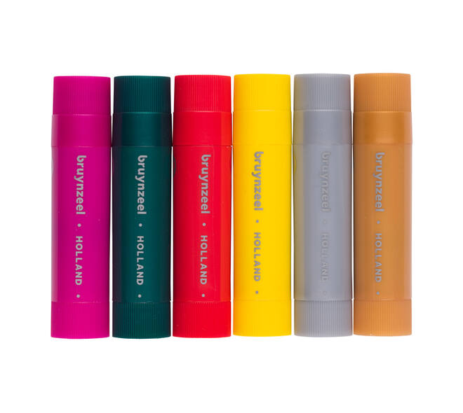 Verfstift Bruynzeel Kids assorti metallic 6 stuks