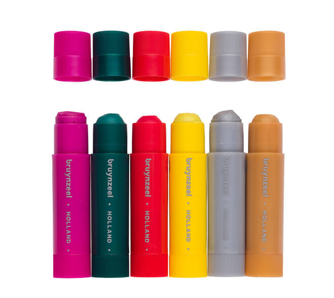 Verfstift Bruynzeel Kids assorti metallic 6 stuks