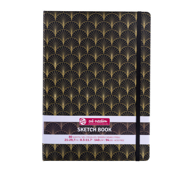 Schetsboek Talens Art Creation 80 vel 140gr 210x297mm art deco