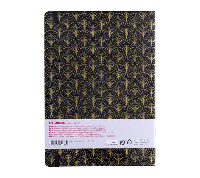 Schetsboek Talens Art Creation 80 vel 140gr 210x297mm art deco