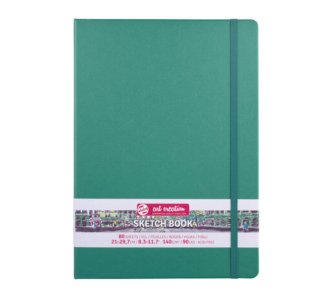 Schetsboek Talens Art Creation 80 vel 140gr 210x297mm woudgroen