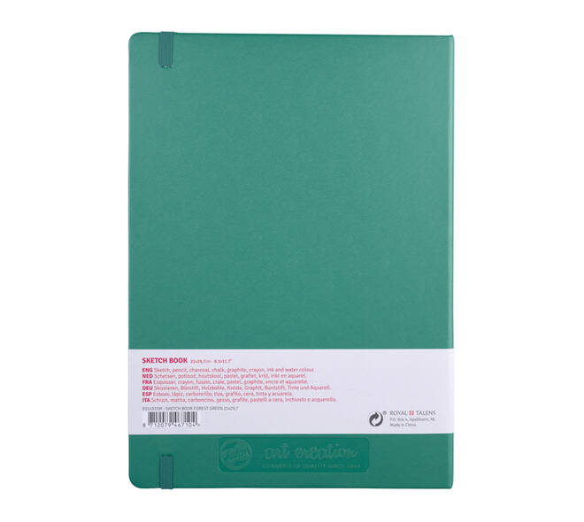 Schetsboek Talens Art Creation 80 vel 140gr 210x297mm woudgroen