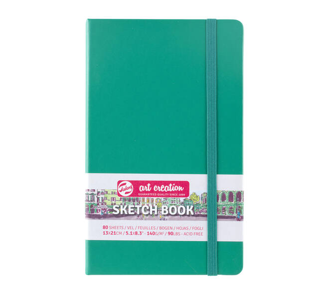 Schetsboek Talens Art Creation 80 vel 140gr 130x210mm woudgroen