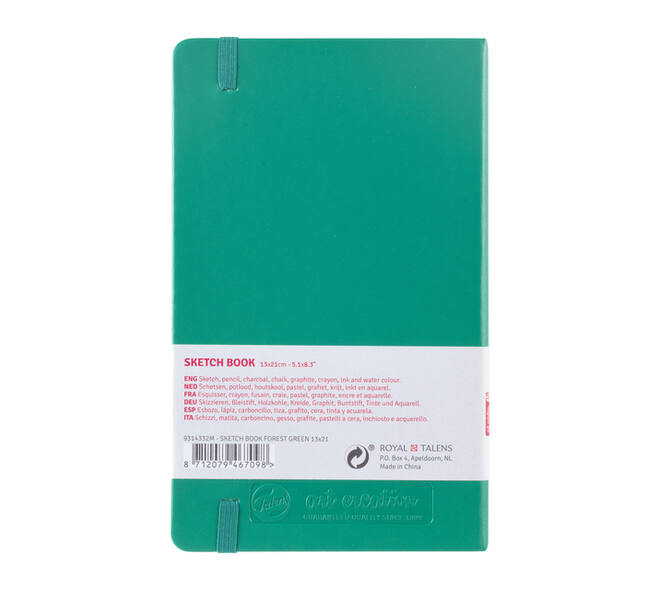 Schetsboek Talens Art Creation 80 vel 140gr 130x210mm woudgroen