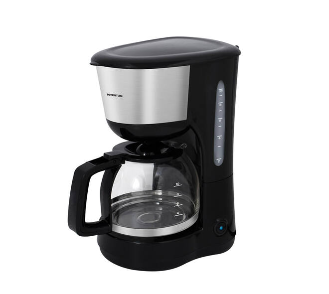 Koffiezetapparaat Inventum 1.25liter zwart met rvs