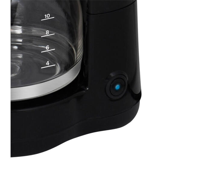 Koffiezetapparaat Inventum 1.25liter zwart met rvs