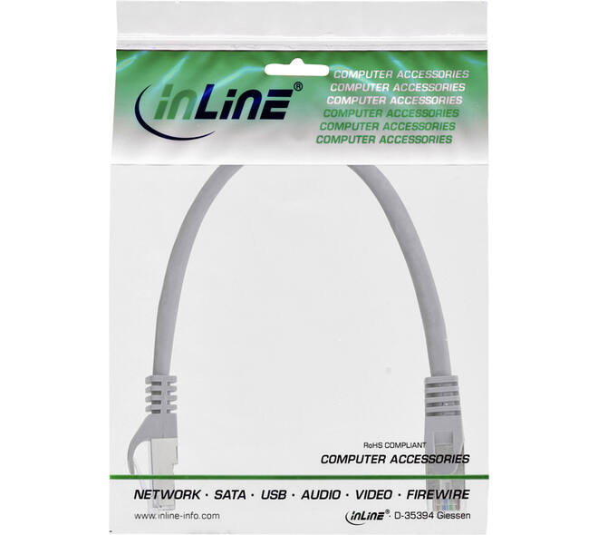 Kabel InLine Cat.5e SF UTP 1.5 meter grijs