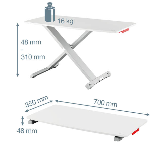 Zit-sta bureau Leitz Ergo Cosy