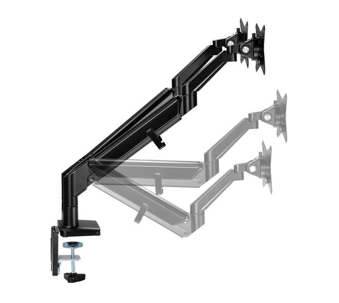 Monitorarm Neomounts DS70-810BL2 10-32 inch zwart