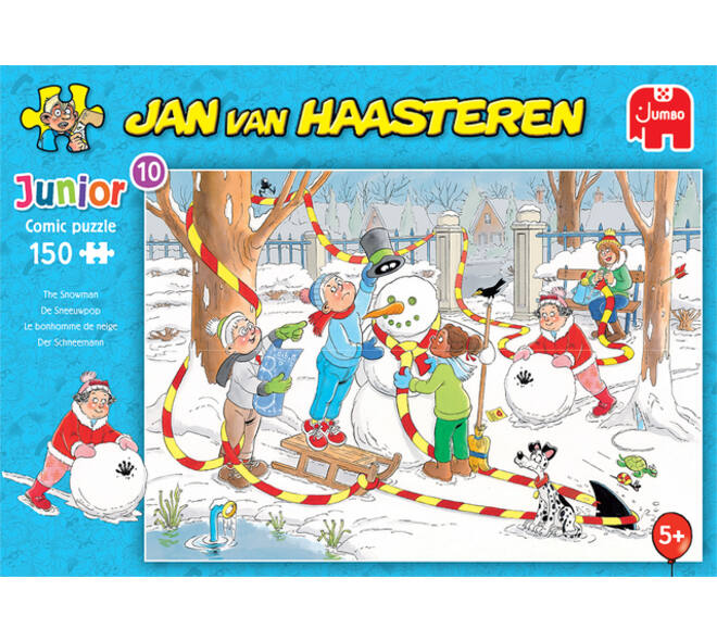 Puzzel Jan van Haasteren Junior 10 De sneeuwpop 150 stukjes