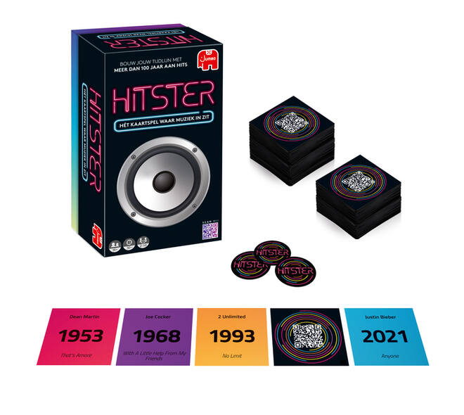 Kaartspel Hitster 16+ waar muziek in zit