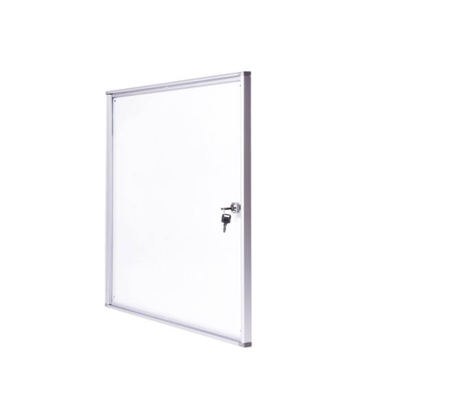 Binnenvitrine wand MAULextraslim whiteboard 6xA4 met slot