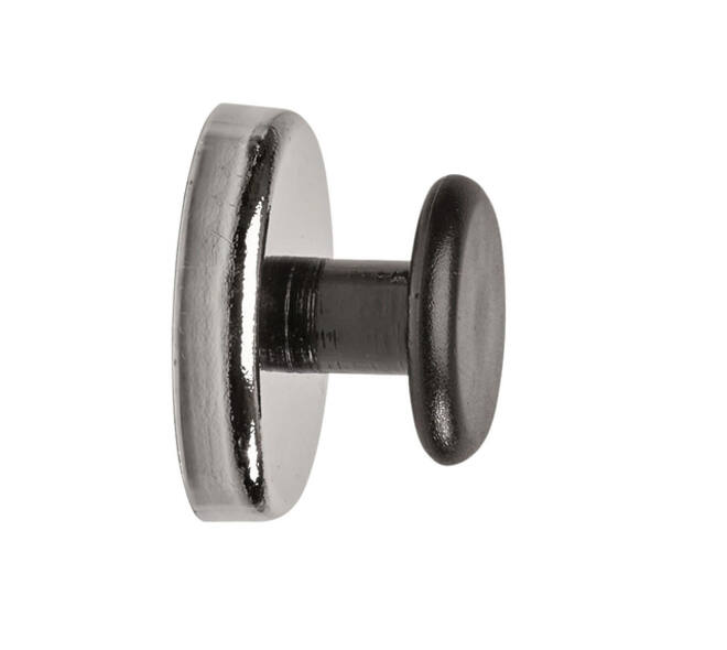 Magneet met knop MAUL Ø36mm trekkracht 5kg chroom/zwart
