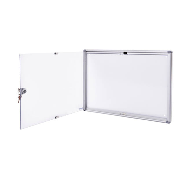 Binnenvitrine wand MAULextraslim whiteboard 2xA4 met slot