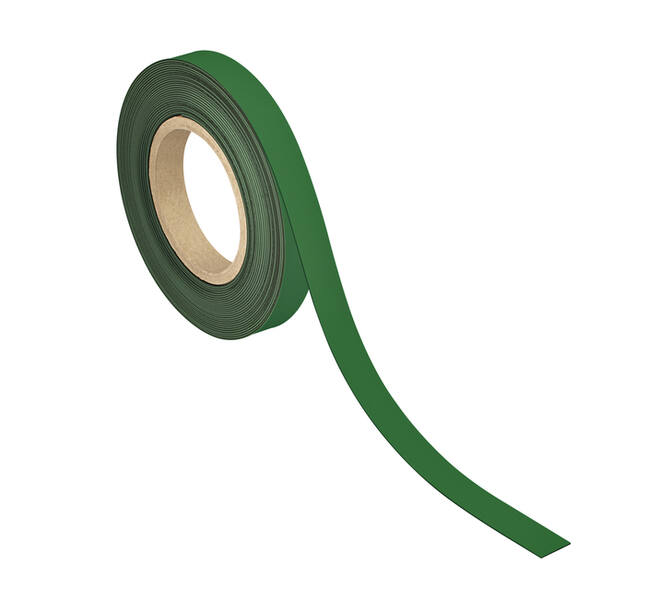 Magneetband MAUL beschrijf- wisbaar 10mx20mmx1mm groen