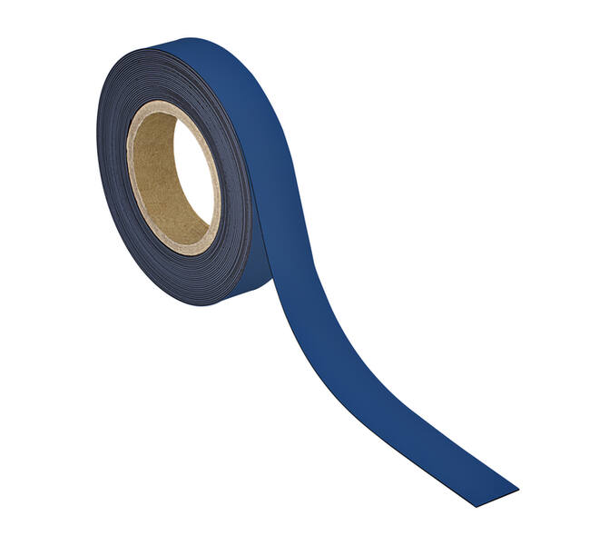 Magneetband MAUL beschrijf- wisbaar 10mx30mmx1mm blauw