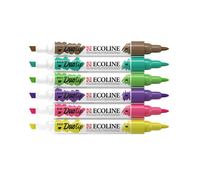 Duotip Talens Ecoline set à 6 stuks botanisch
