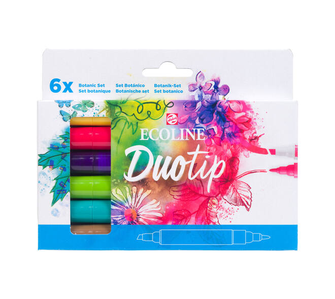 Duotip Talens Ecoline set à 6 stuks botanisch