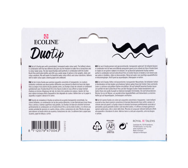 Duotip Talens Ecoline set à 6 stuks botanisch