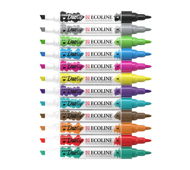 Duotip Talens Ecoline set à 12 stuks basis