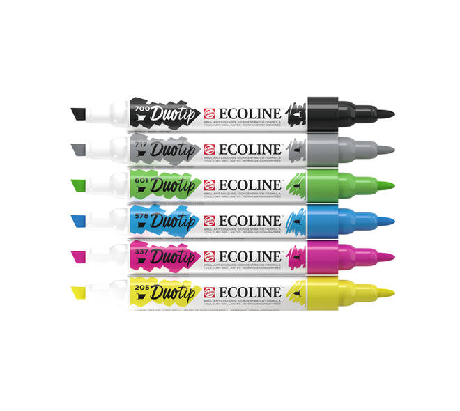 Duotip Talens Ecoline set à 6 stuks basis