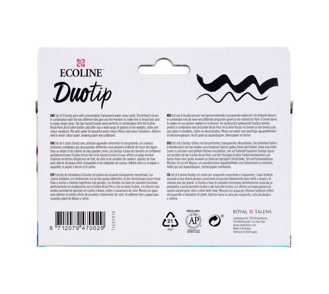 Duotip Talens Ecoline set à 6 stuks basis