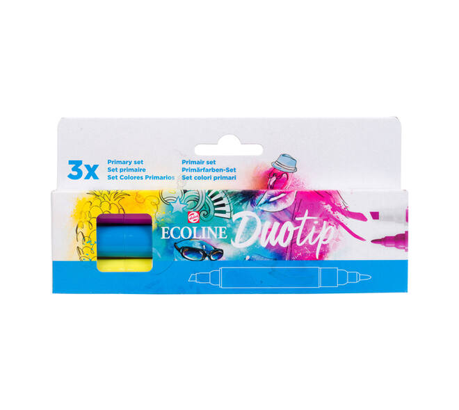 Duotip Talens Ecoline set à 3 stuks primair