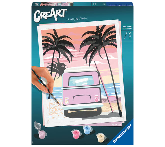 Schilderen op nummers CreArt Beach life