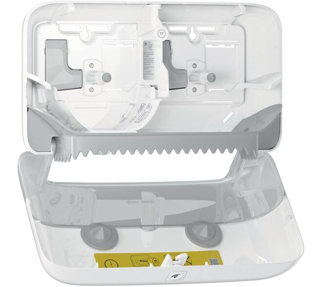 Toiletpapierdispenser Tork T7 Elevation Optiserve Coreless medium duo wit 558040