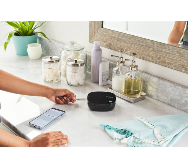 Labelprinter Dymo LetraTag 200B draagbaar bluetooth 12mm zwart