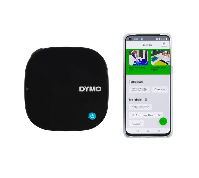 Labelprinter Dymo LetraTag 200B draagbaar bluetooth 12mm zwart
