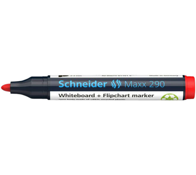 Whiteboardmarker Schneider Maxx 290 rond 2-3mm assorti 3+1 gratis