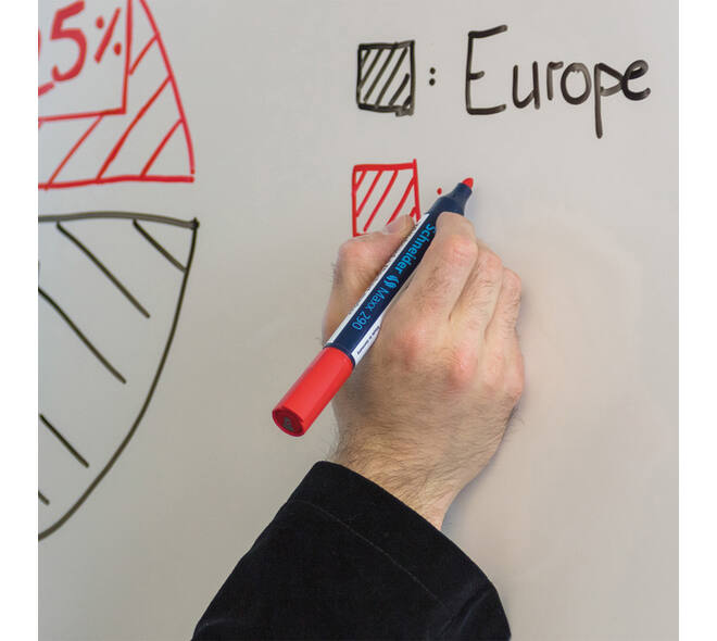 Whiteboardmarker Schneider Maxx 290 rond 2-3mm assorti 3+1 gratis