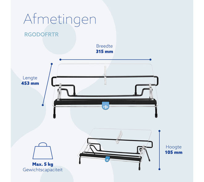 Documenthouder R-Go Flex Read Verstelbaar