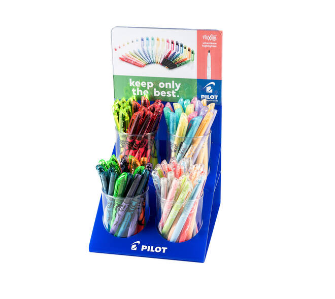 Markeerstift PILOT friXion light assorti display à 96 stuks