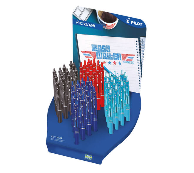 Balpen PILOT Begreen Acroball medium assorti display à 60 stuks