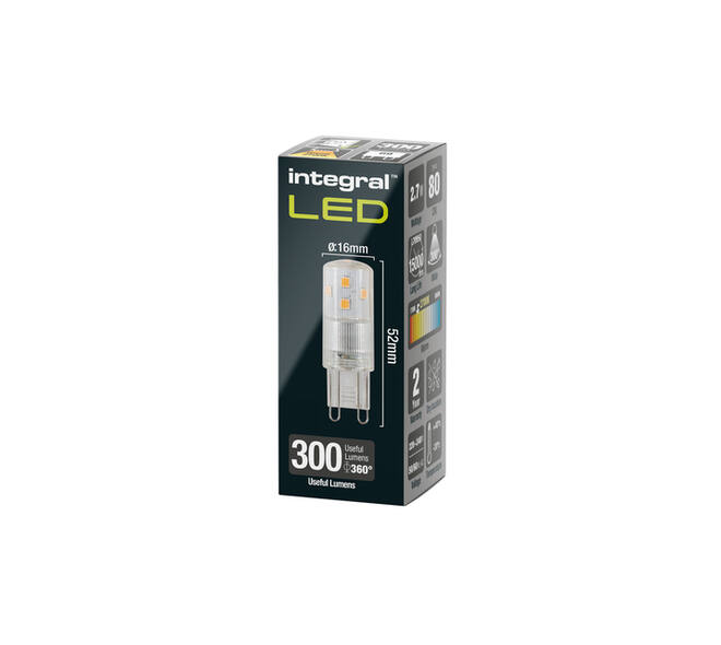Ledlamp Integral G9 2700K warm wit 2.7W 300lumen