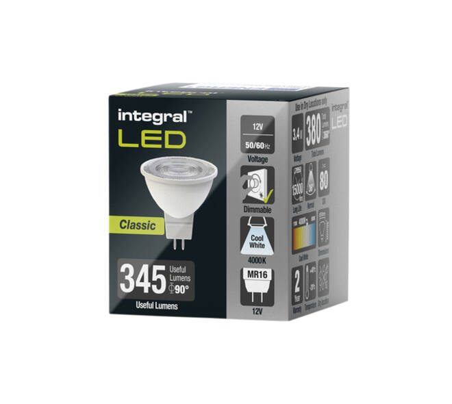 Ledlamp Integral MR16 4000K koel wit 4.6W 420lumen