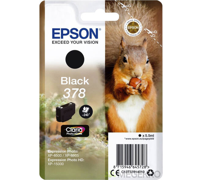 Inktcartridge Epson 378 T3781 zwart