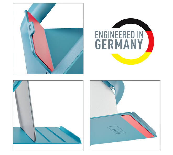 Laptopstandaard Leitz Ergo Cosy verstelbaar recyled blauw