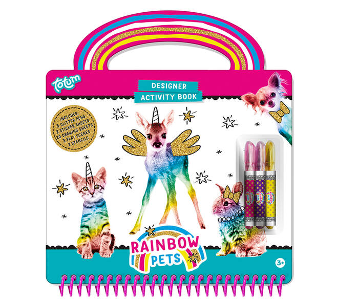 Activiteitenboek Totum Rainbow Pets designer